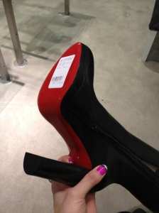 Oh the highly coveted red soles....sigh.