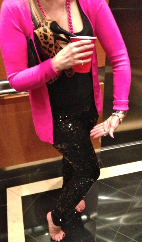 Who's afraid of a sequin pant? Not me!