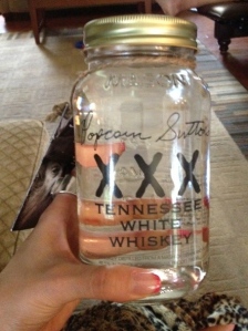 Popcorn Sutton White Whiskey (it's called whiskey instead of moonshine because they pay taxes).